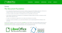 Desktop Screenshot of documentfoundation.org