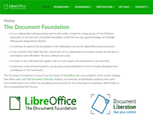 Tablet Screenshot of documentfoundation.org